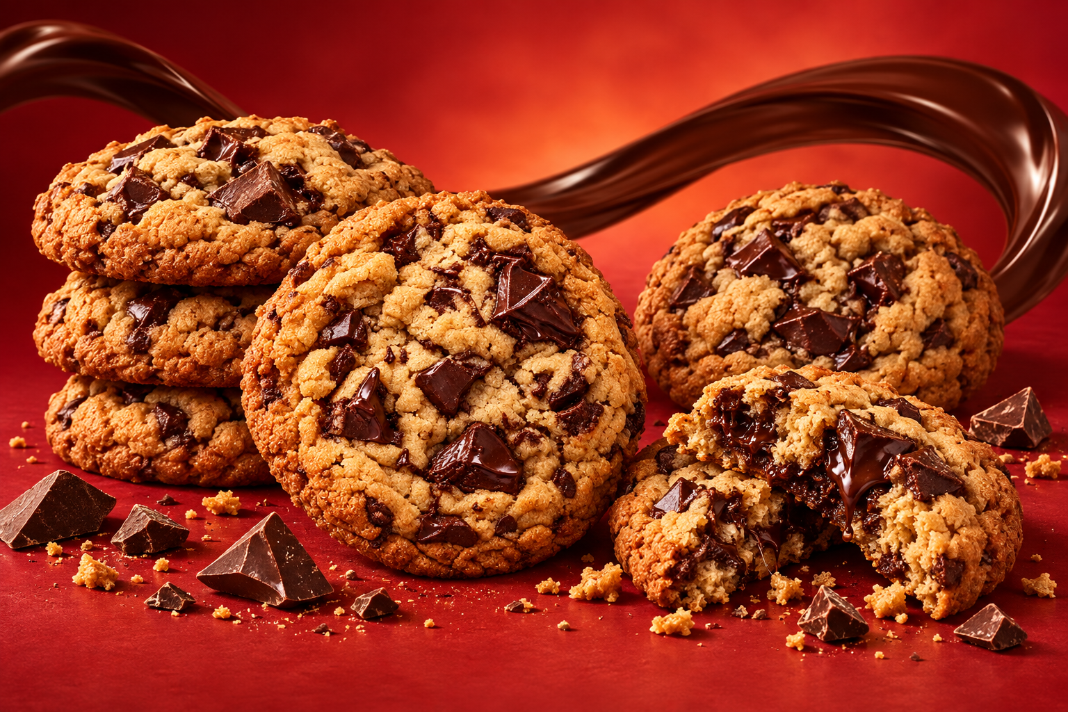 Generous chocolate chip cookies, chocolate and crumbs in the UNIBIC world